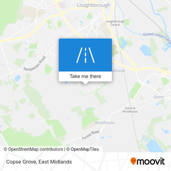 Copse Grove map