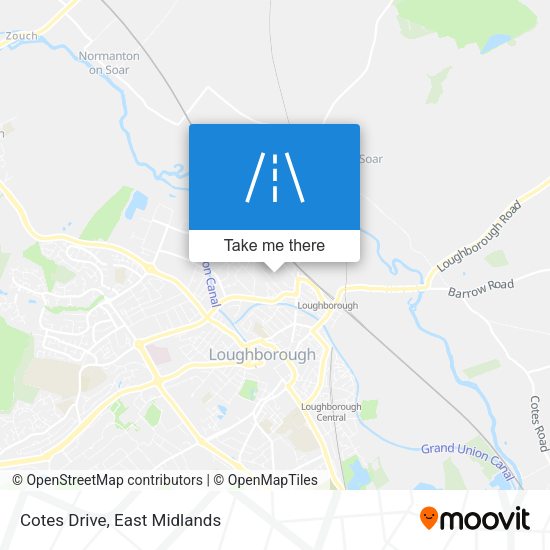 Cotes Drive map