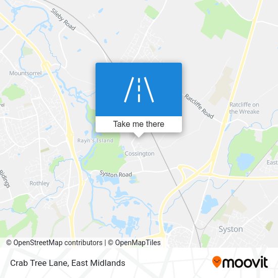 Crab Tree Lane map