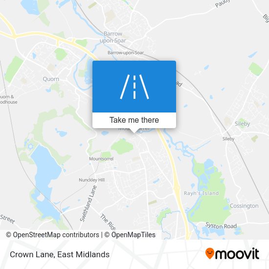 Crown Lane map