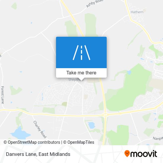 Danvers Lane map