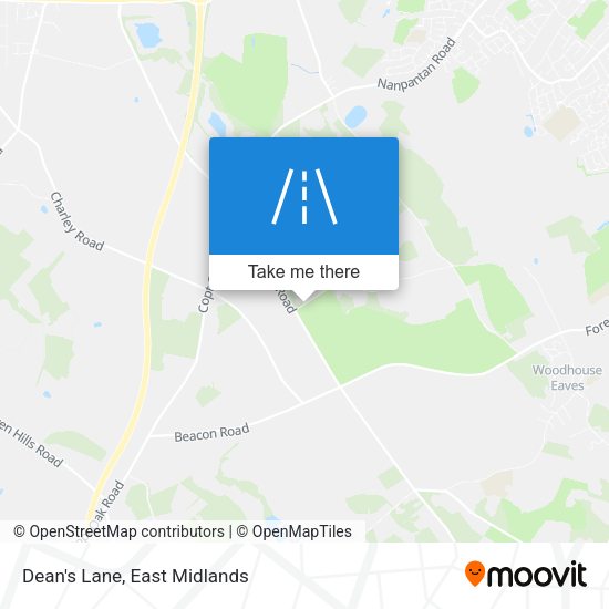 Dean's Lane map