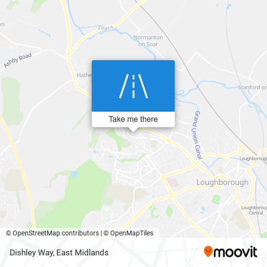 Dishley Way map