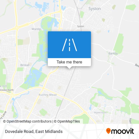 Dovedale Road map