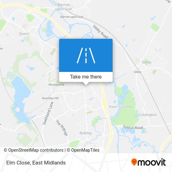 Elm Close map
