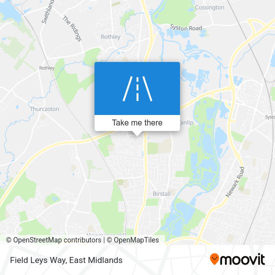 Field Leys Way map