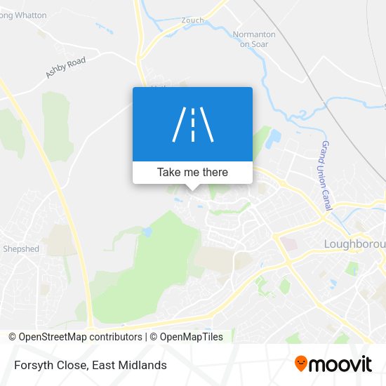 Forsyth Close map