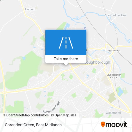 Garendon Green map