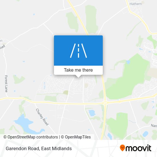 Garendon Road map