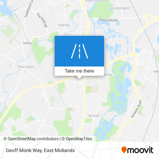 Geoff Monk Way map