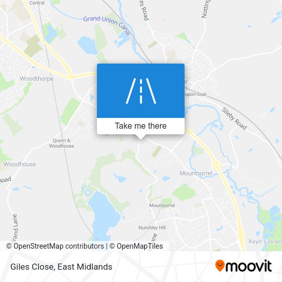 Giles Close map