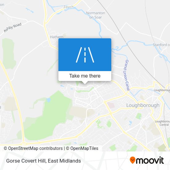 Gorse Covert Hill map