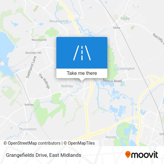 Grangefields Drive map