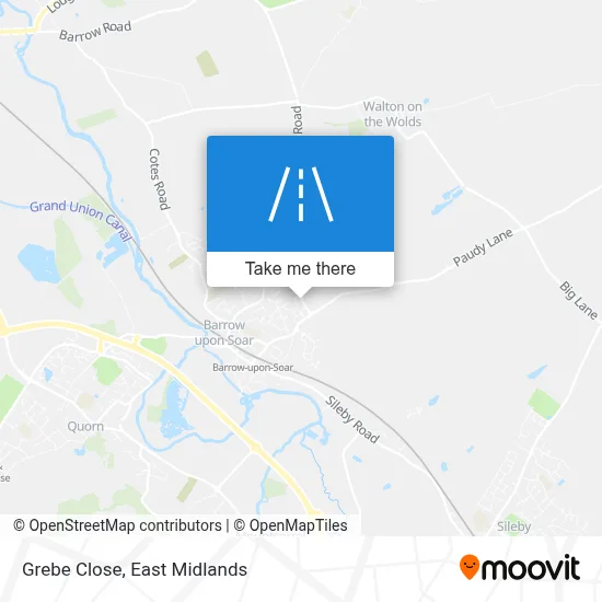 Grebe Close map