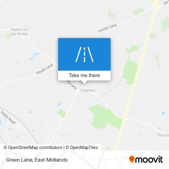 Green Lane map