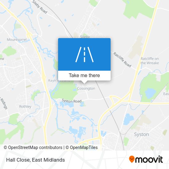 Hall Close map