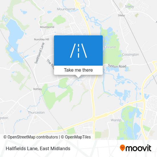 Hallfields Lane map