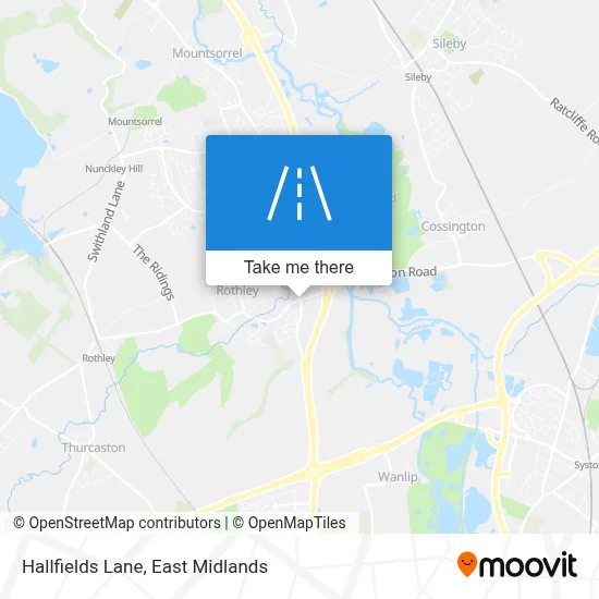 Hallfields Lane map