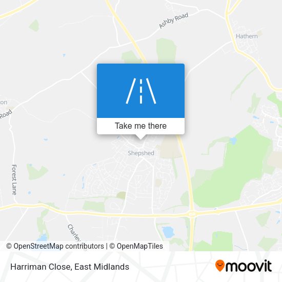 Harriman Close map