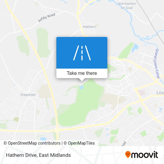 Hathern Drive map