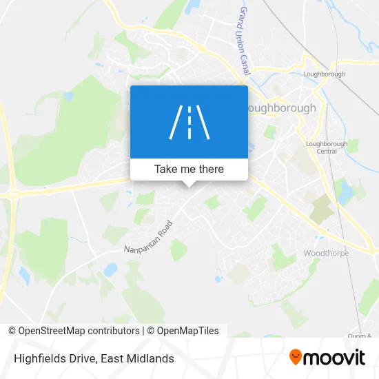 Highfields Drive map