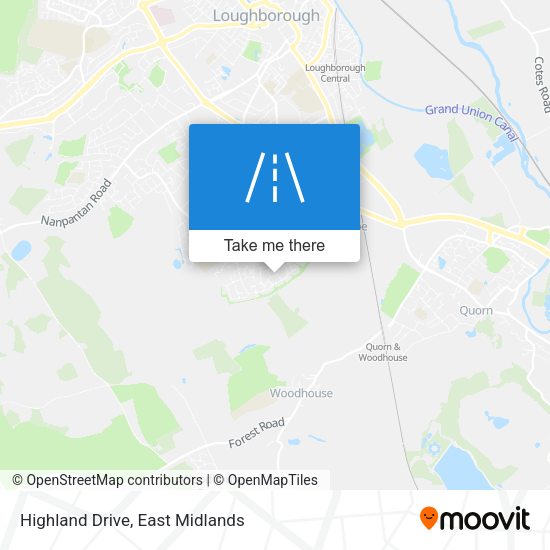 Highland Drive map