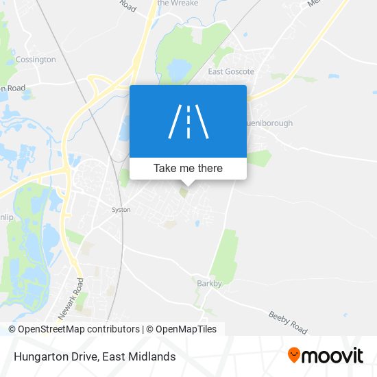 Hungarton Drive map
