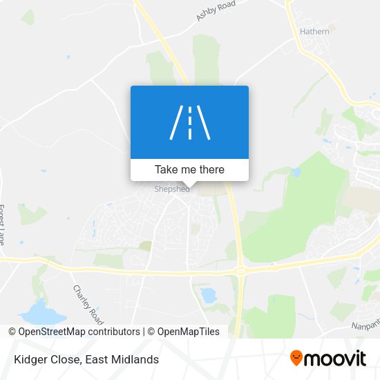Kidger Close map