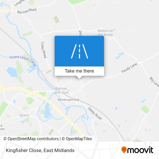 Kingfisher Close map