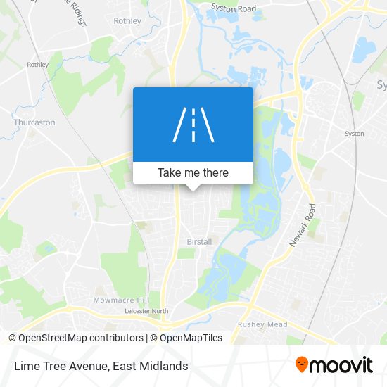 Lime Tree Avenue map