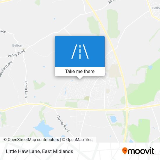 Little Haw Lane map