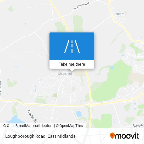 Loughborough Road map