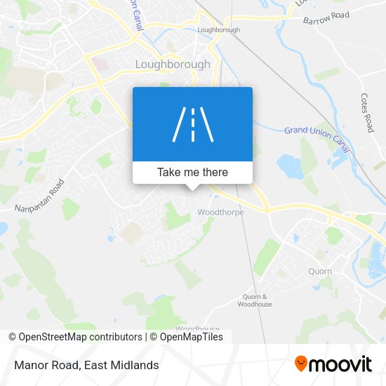Manor Road map