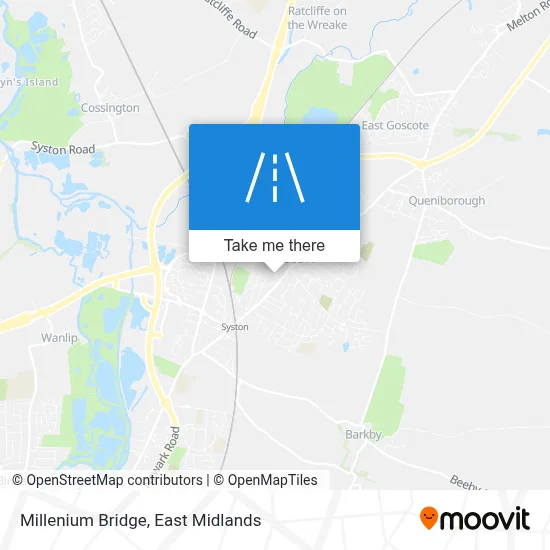 Millenium Bridge map