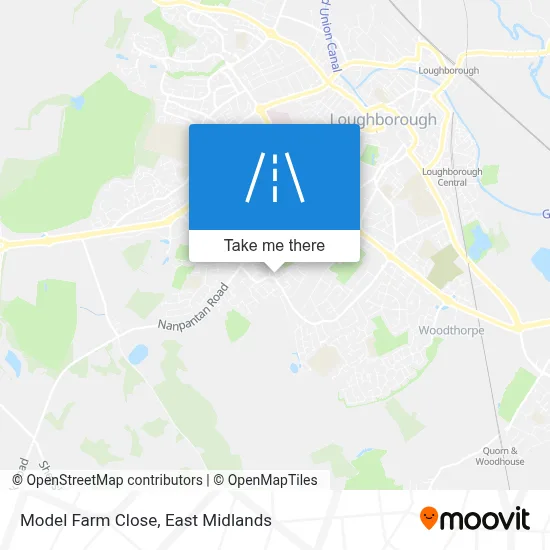 Model Farm Close map