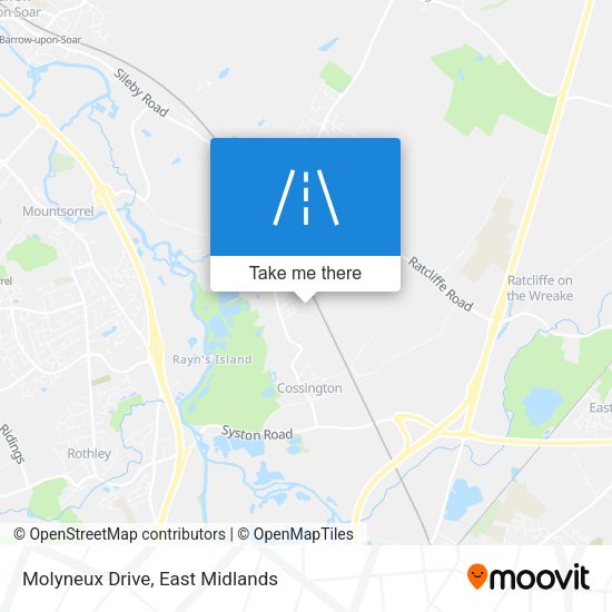Molyneux Drive map
