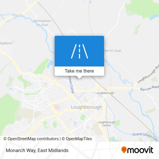 Monarch Way map