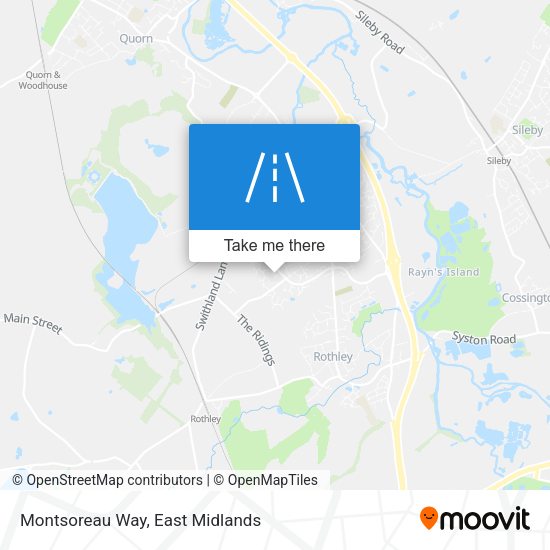 Montsoreau Way map