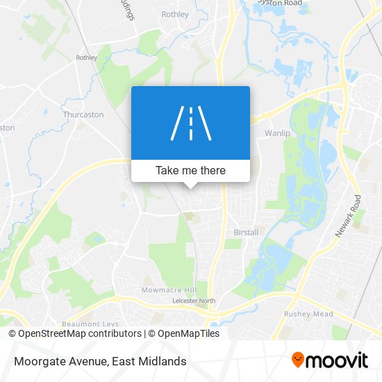 Moorgate Avenue map