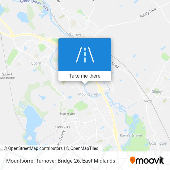 Mountsorrel Turnover Bridge 26 map