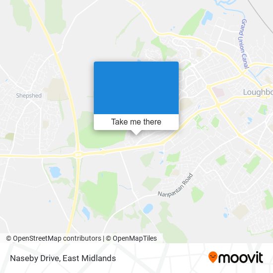 Naseby Drive map