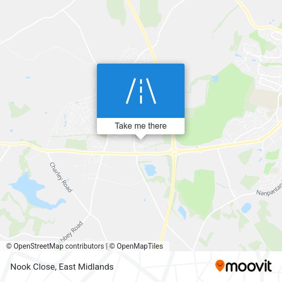 Nook Close map