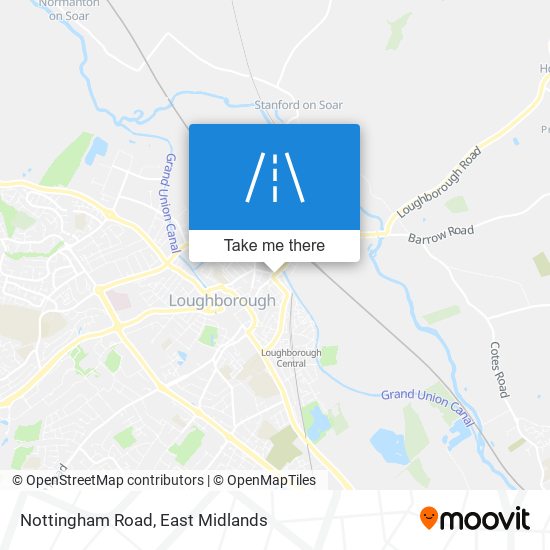 Nottingham Road map