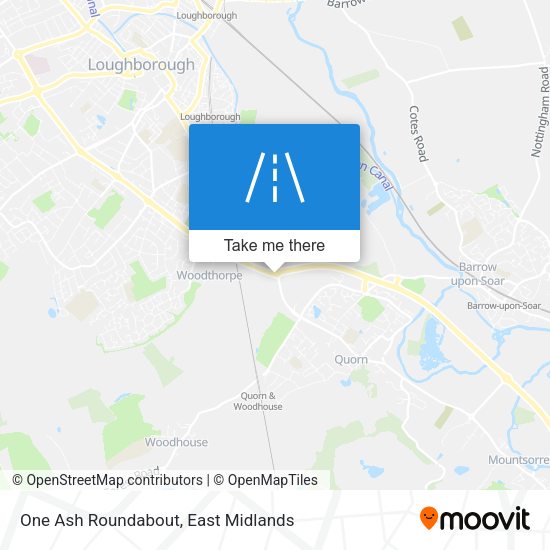 One Ash Roundabout map