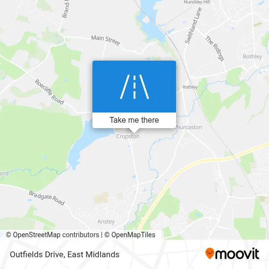 Outfields Drive map