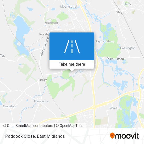 Paddock Close map