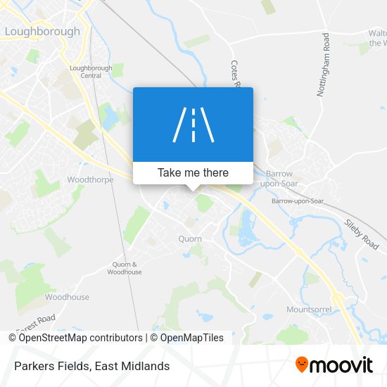 Parkers Fields map