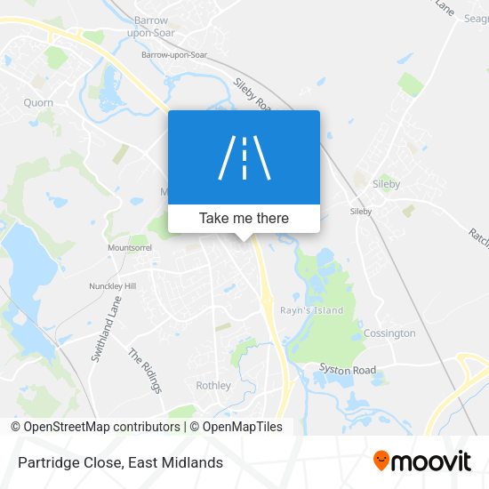 Partridge Close map