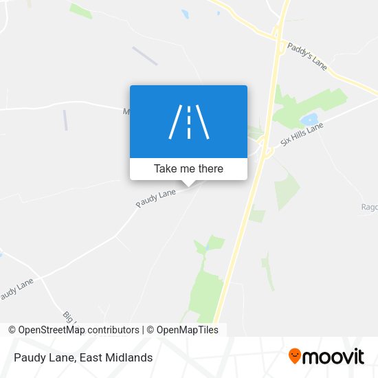 Paudy Lane map
