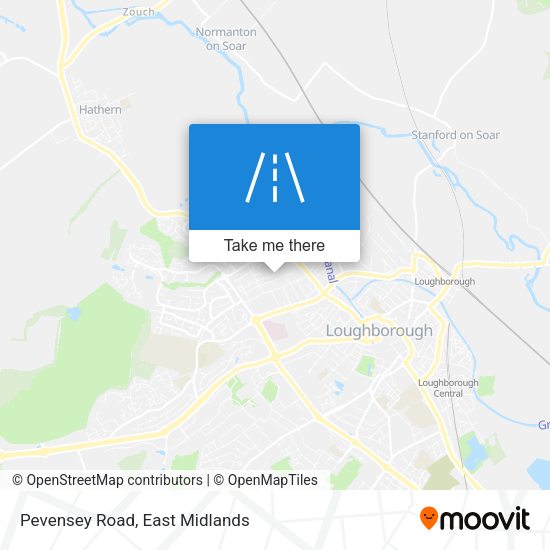 Pevensey Road map